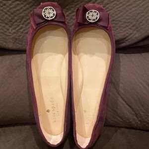 Kate Spade Fontana Too-Deep Cherry Flates